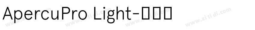 ApercuPro Light字体转换